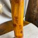 Pied de lampe en bois d’Olivier de style brutaliste