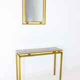 Regency console plus mirror, 1980s