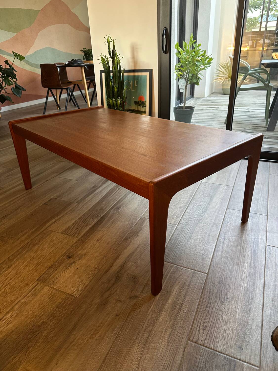 Arne Wahl Iversen 60s rectangular coffee table