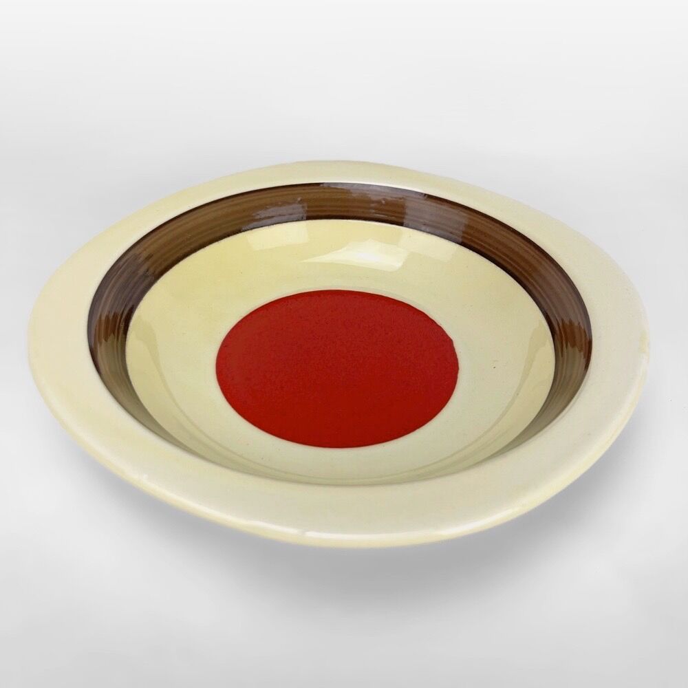 Service d'assiettes 12 pièces et plat Italie années 70