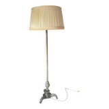 Lampadaire sur pied en laiton vintage