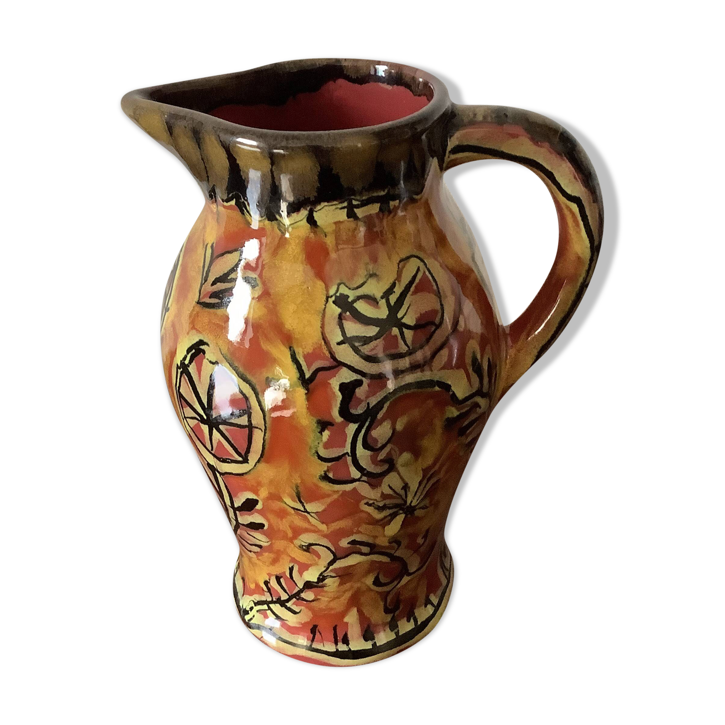 Quimper Keraluc Pitcher, Paul Yvain Ceramics