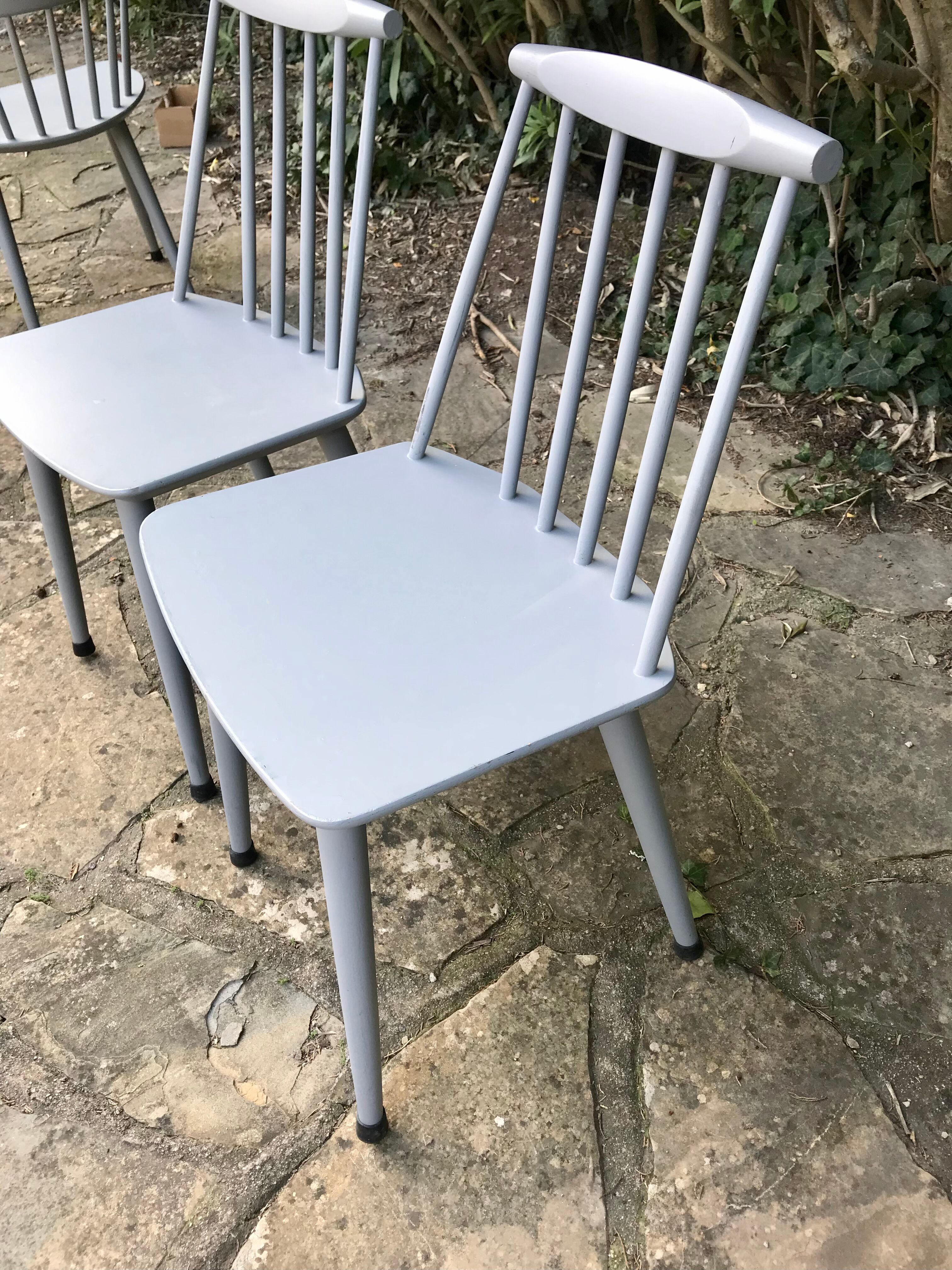 Set of 4 Scandinavian chairs Mobler 70s