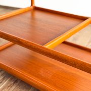 Service trolley and bar Johannes Andersen Silkeborg Denmark Teak