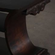 Side table / Low table in Danish Art Deco wood with shelf, 1930s-40s
