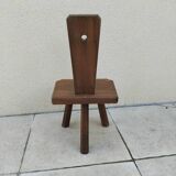 Chaise enfant tripode vintage brutaliste année 50