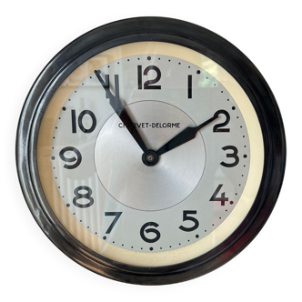 Industrial wall clock charvet delorme brillié ato lepaute functional