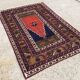 Tapis de prière turc teinture végétale 175x115cm