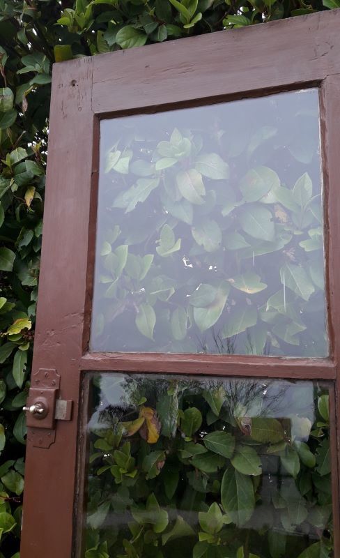 Porte vitrée H186,5xL98,5 de communication moulurée