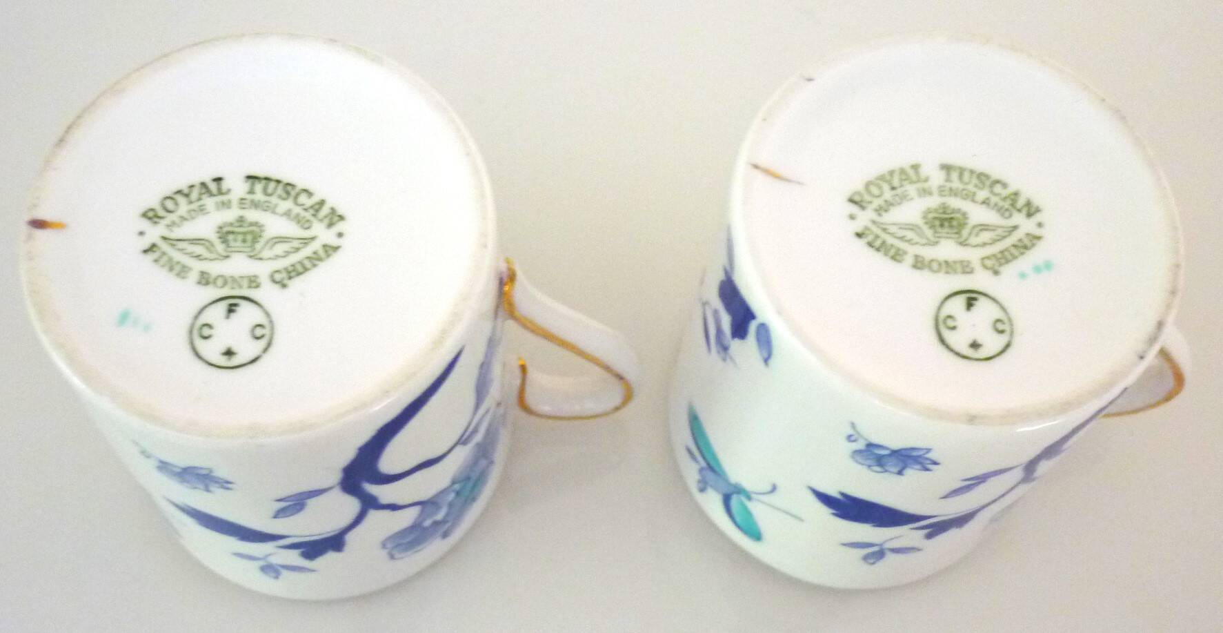 Royal Tuscan England, 2 breakfast services, tea, fine china