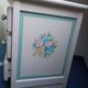 Children's room chest of drawers. Floral pattern by artist Sylvie Karle Marquet.