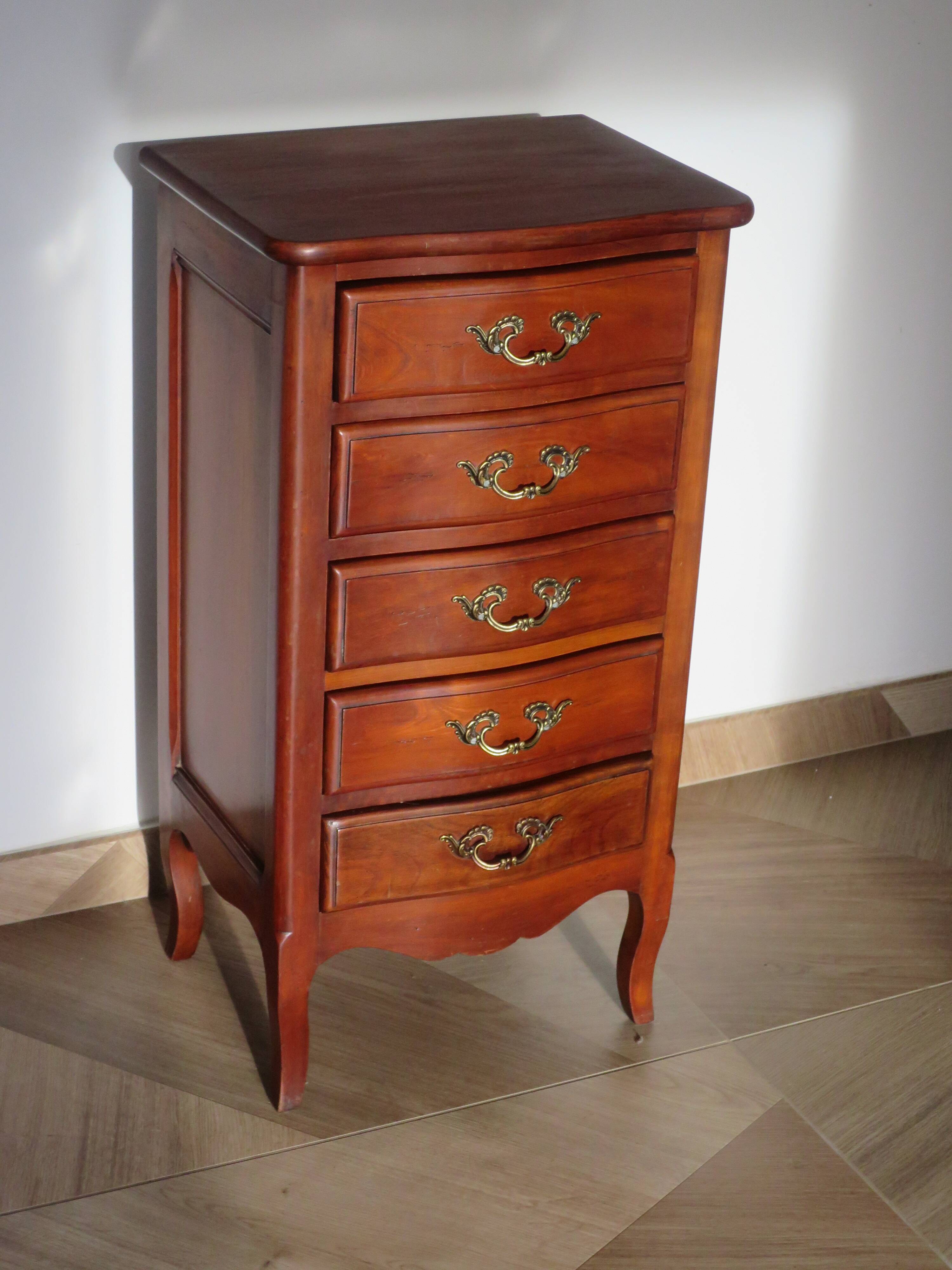 Rare - Petit semainier - petite commode - 5 tiroirs - Style Louis XV