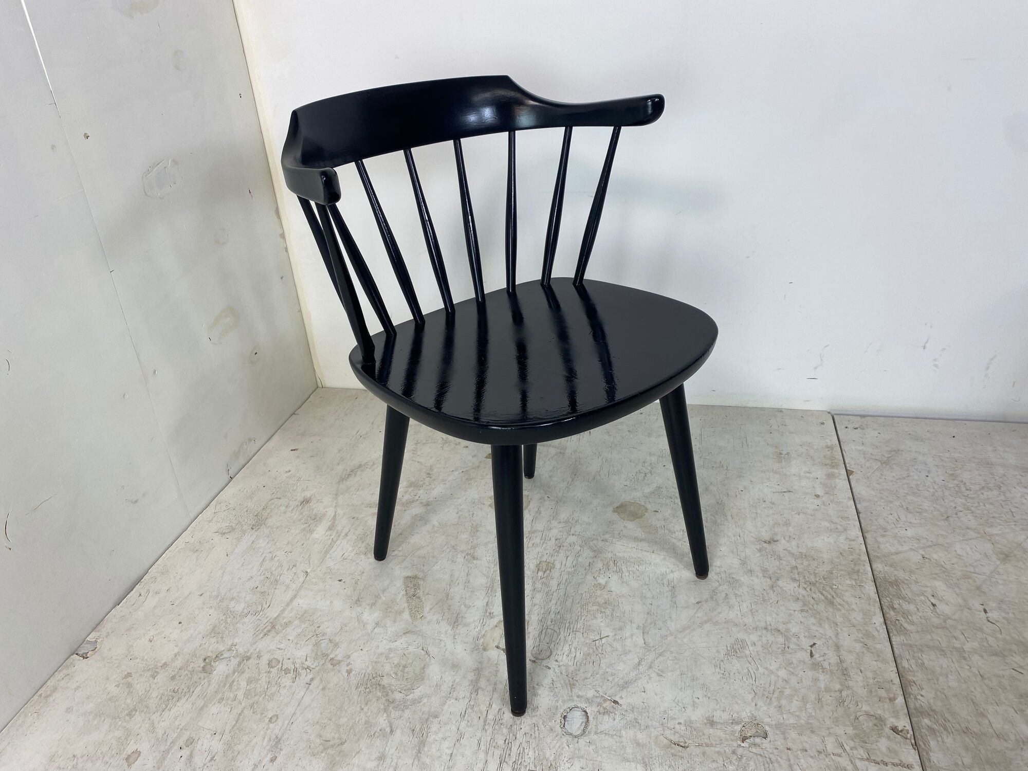 Scandinavian Smaland Spindle Back Chair by Yngve Ekström for Stolab, 1960s