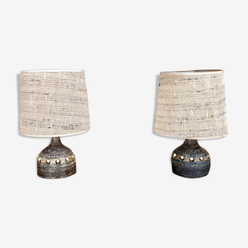 Lot de deux lampes en céramiques de Georges Pelletier
