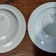 Pair of deep plates Sarreguemines Cuivror 20th century