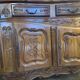Carved solid walnut sliding buffet – Louis XV style