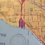 Old map Seattle United States