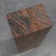 Rectangular red granite pedestal, Belgium, 20th century