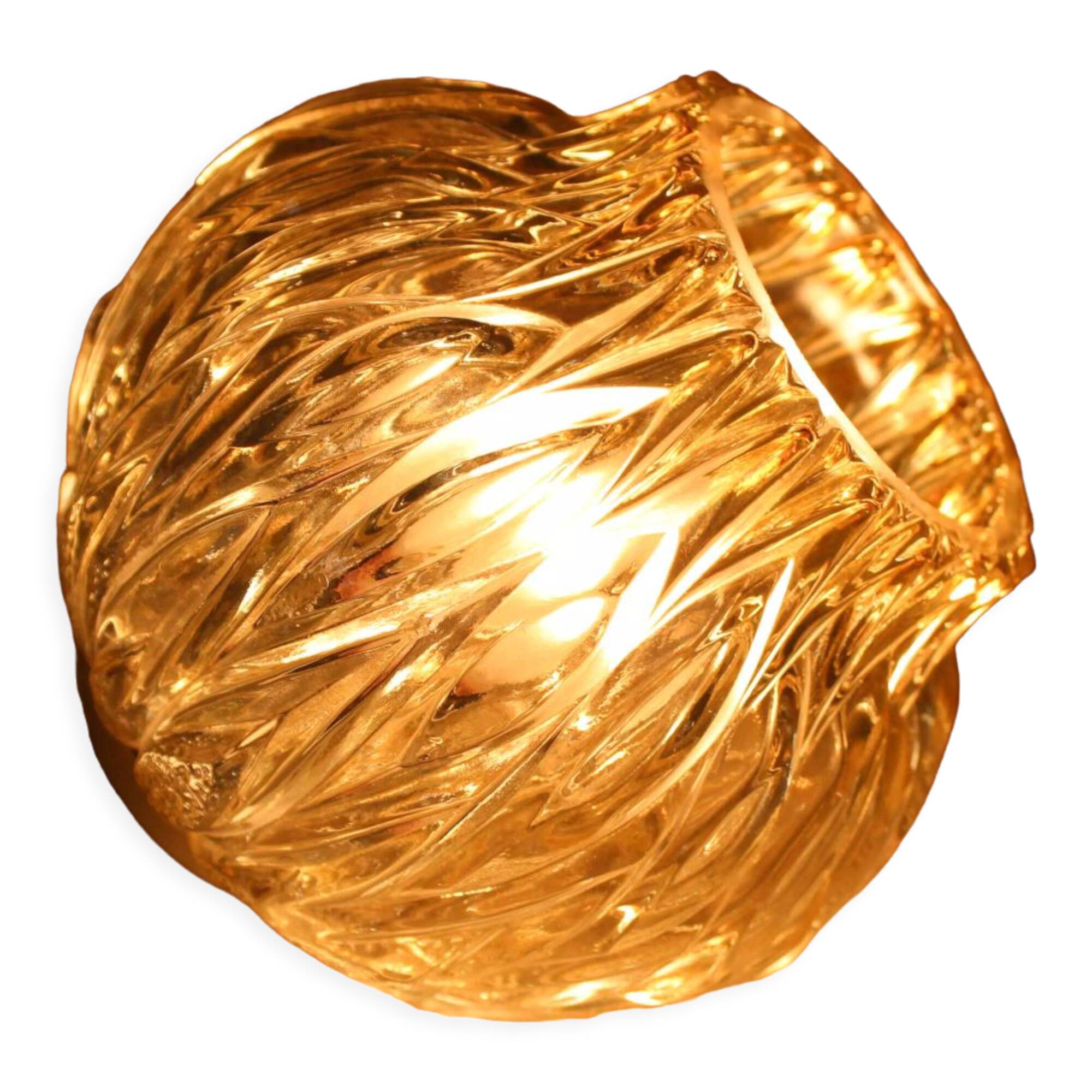 Vintage glass and fabric cable walker