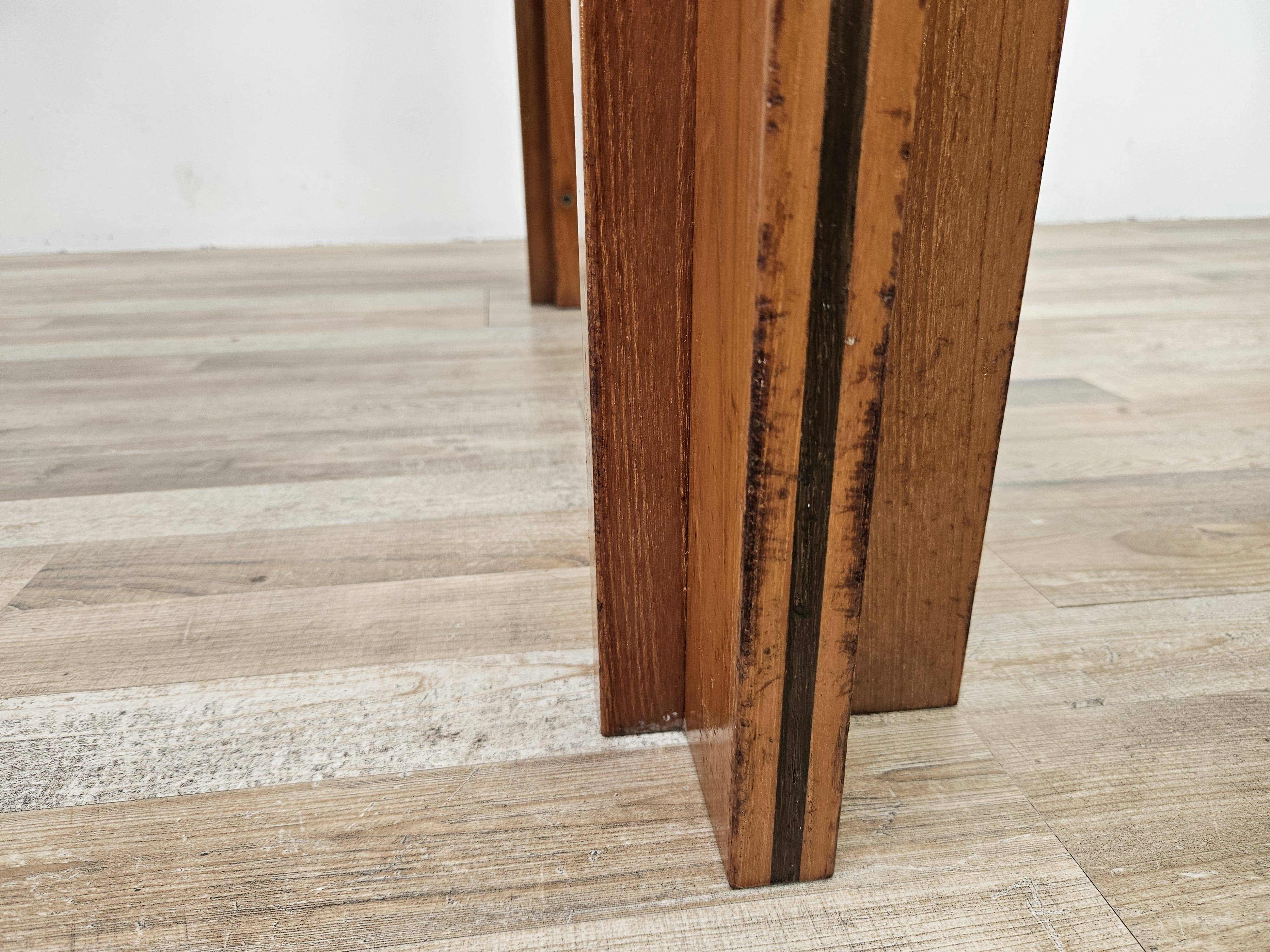 Italian design folding dining table, 1970