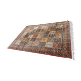 Oriental pattern rugs in virgin wool salmon background, 285x195 cm
