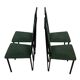 Vintage dining chairs modern design 80's set of four