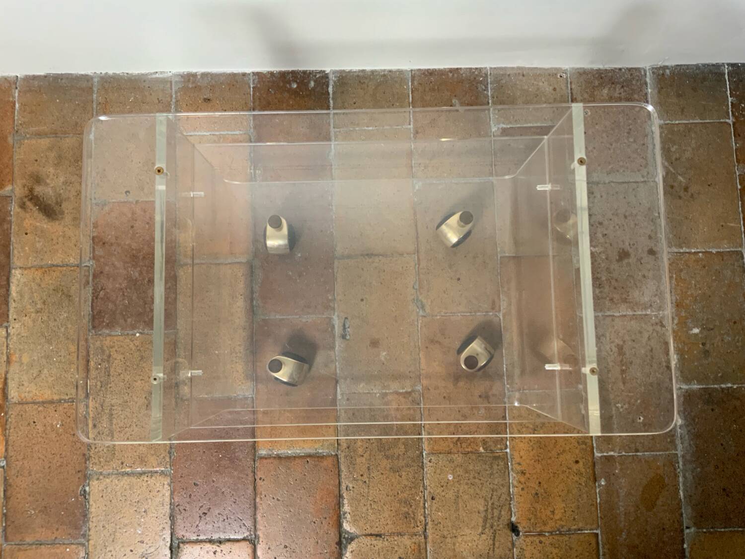 Plexiglass coffee table