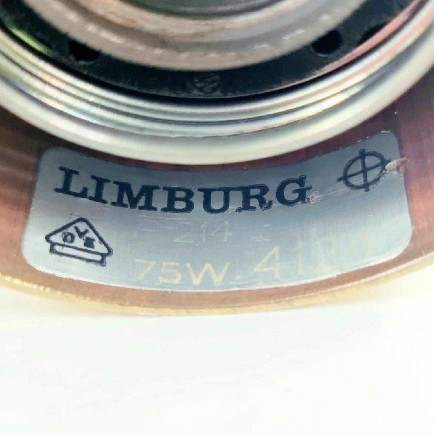 Mid-Century Bubble Glass & Brass Ceiling Light - H. Tynell for Limburg, 60s