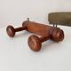 Antique folk art wall coat rack