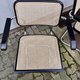 Set of 4 Marcel Breuer style armchair chairs