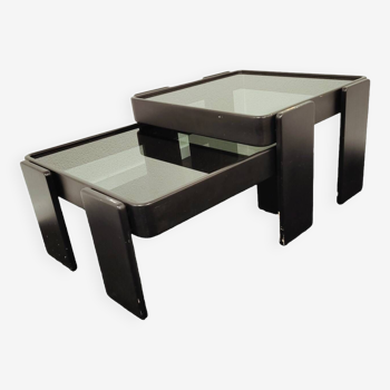 Tables Gigognes Vintage par Gianfranco Frattini pour Cassina, 1960s, Set de 2