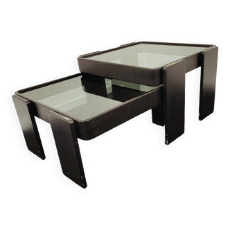 Tables Gigognes Vintage par Gianfranco Frattini pour Cassina, 1960s, Set de 2