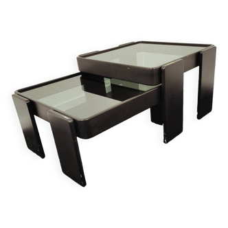 Vintage Nesting Tables by Gianfranco Frattini for Cassina, 1960s, Set of 2