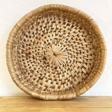 Basket made from woven banana leaves