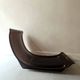Marsala armchair in plexiglass and brown short pile velvet, Ligne Roset 1970