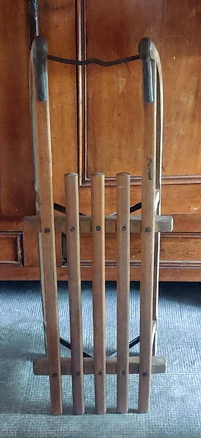 luge vintage en bois