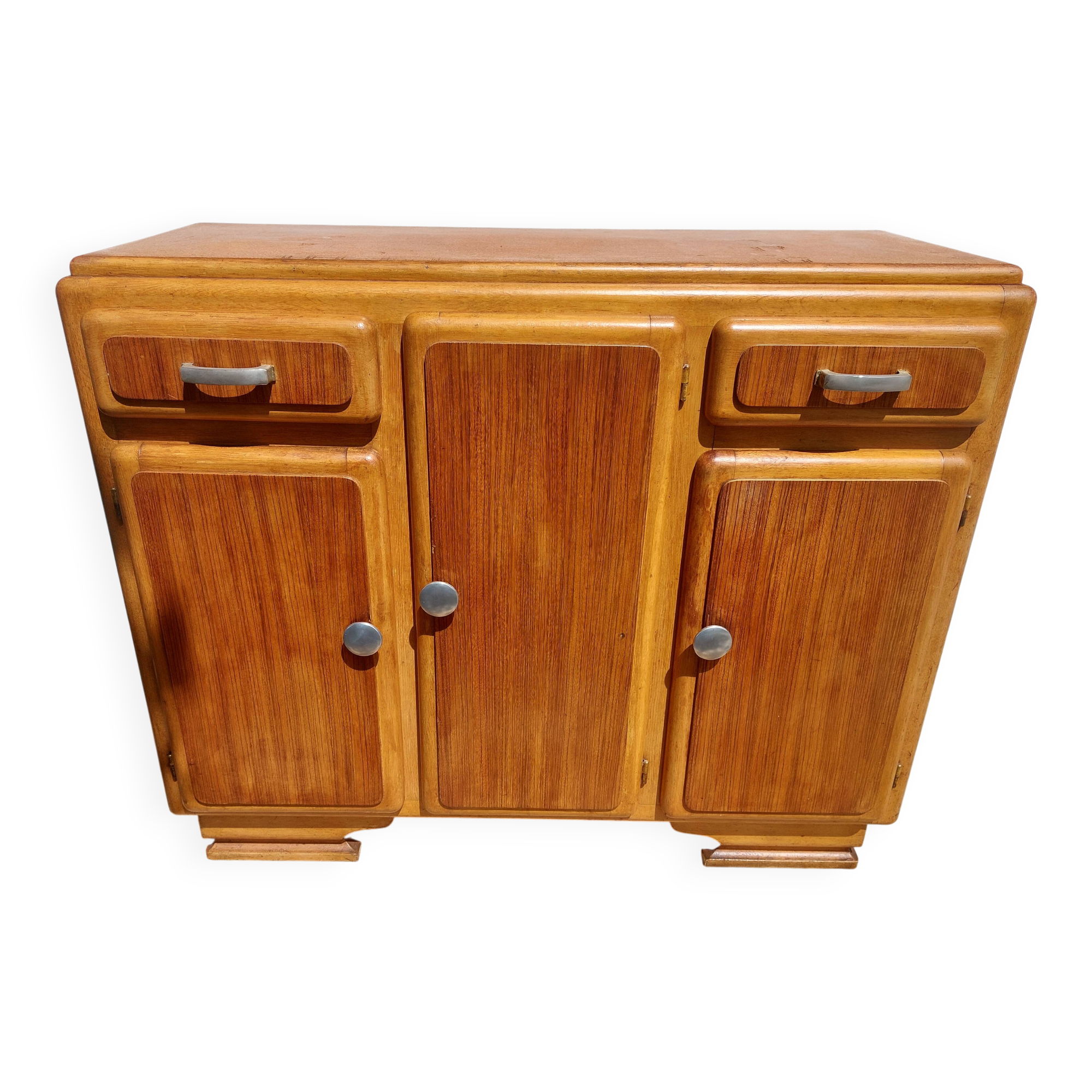 Mado buffet base, 3 asymmetrical doors, vintage