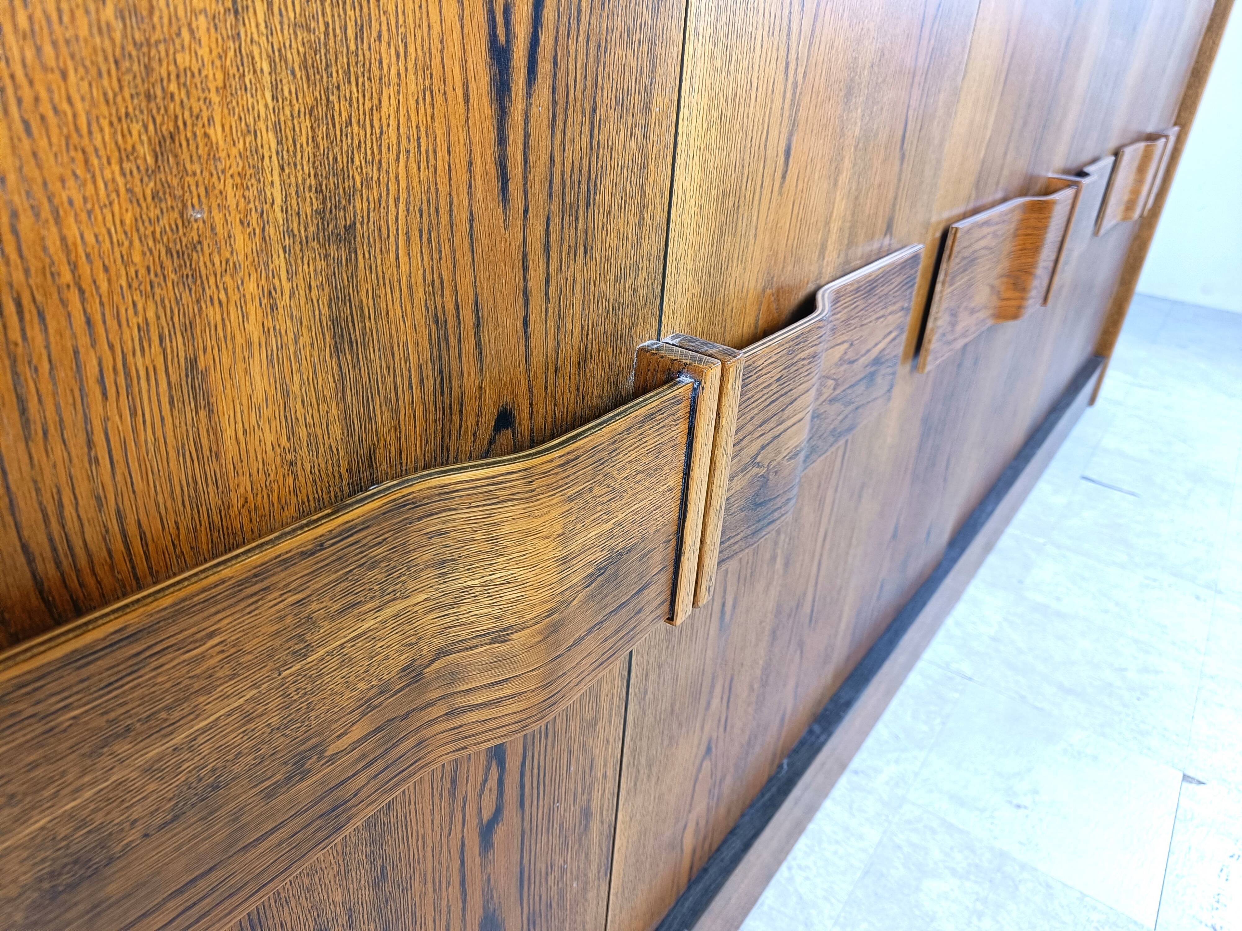 Vintage brutalist credenza, 1970s