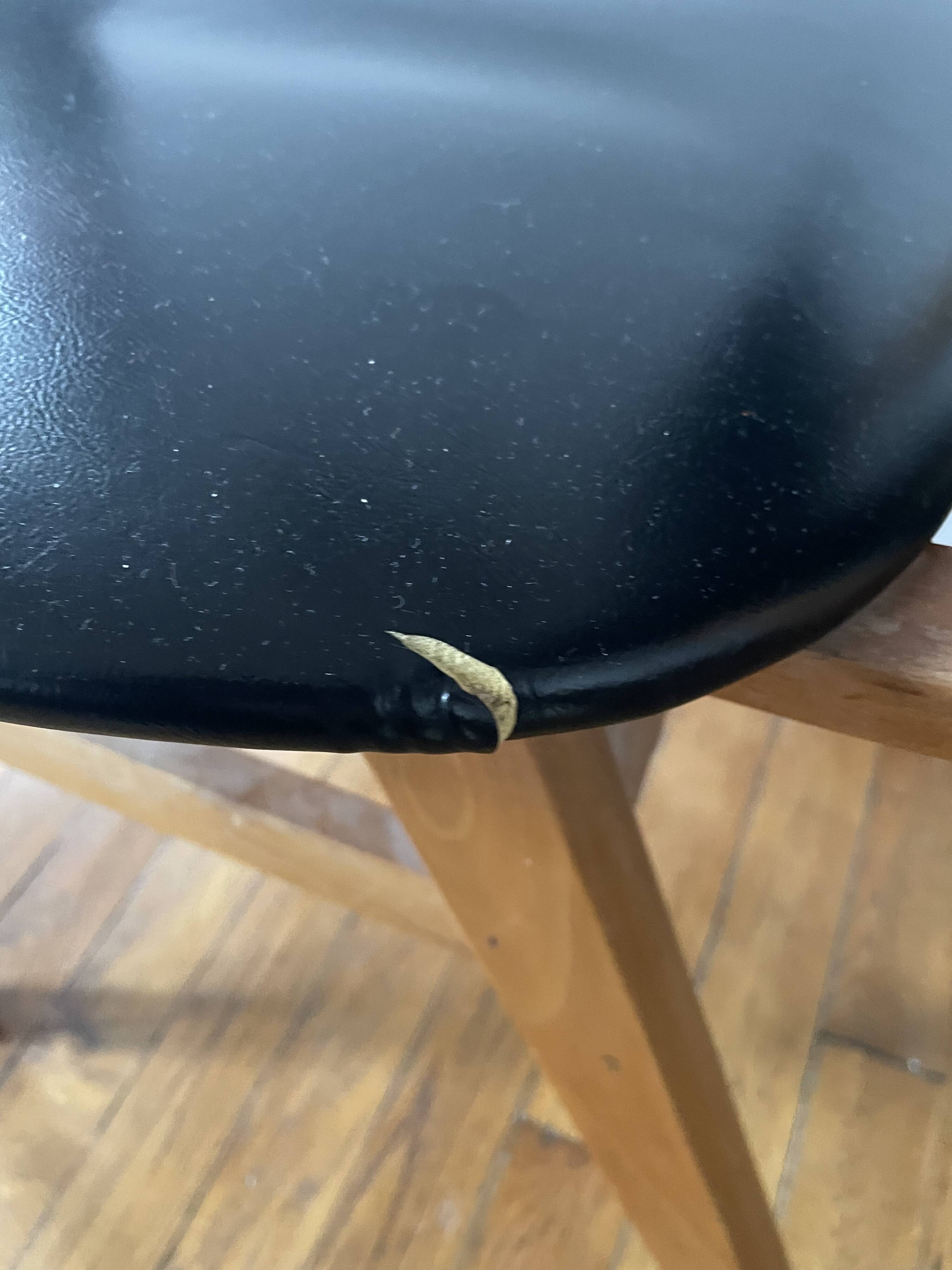 Chair with compass legs in solid wood