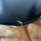 Chair with compass legs in solid wood