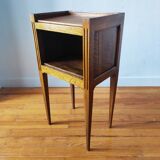 Antique walnut bedside table in the Directoire style