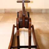 Vintage wooden rocking horse
