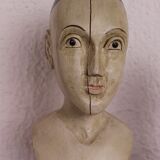 Trio of wooden busts