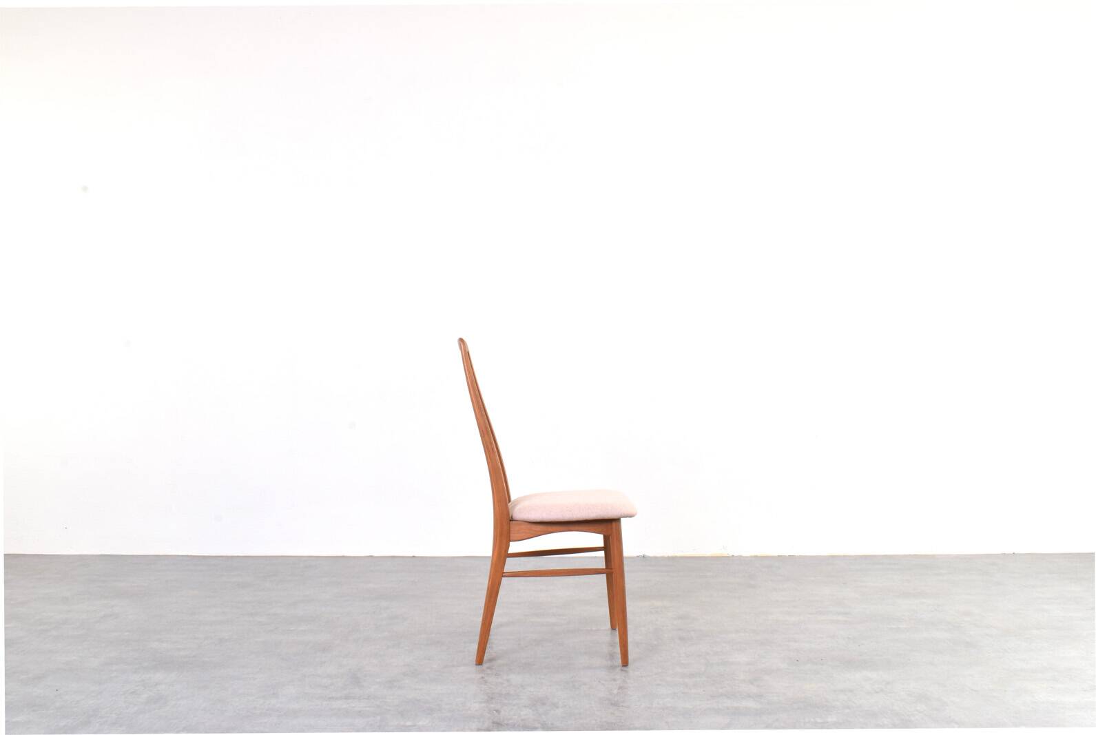 Teak & Wool Eva Dining Chairs by N. Koefoed for Koefoed Hornslet, 1960s