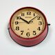 Vintage red seiko navy wall clock, 1970s