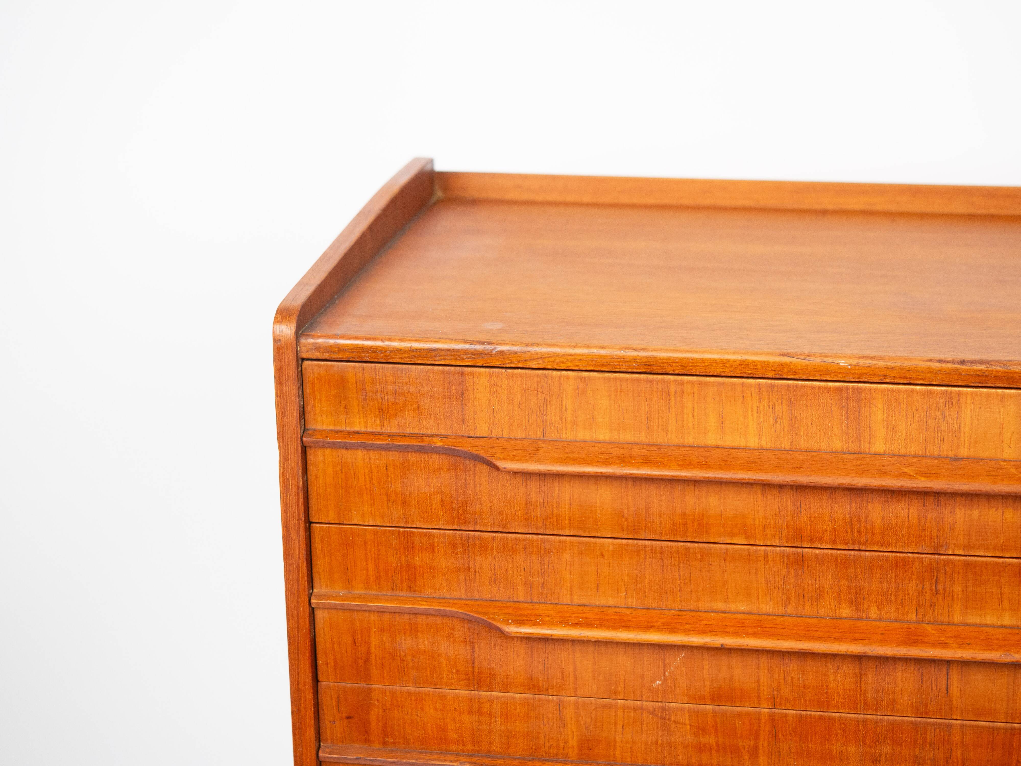 Danish vintage teak chest of drawers from 1960s