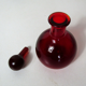 Red blue tinted glass bottles