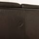 Vintage black leather sofa by Mogens Hansen, Deanmark 1970s