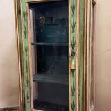 Venetian display cabinet in painted wood