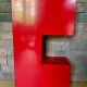 Red metal wardrobe Atran by Ikea